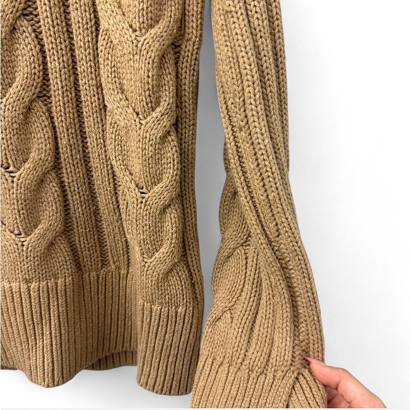 Banana Republic Camel Cable Knit Thick Sweater - Picture 5 of 6